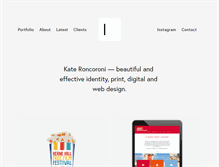 Tablet Screenshot of kateroncoroni.com